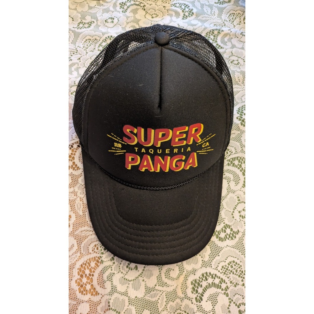 Otto Trucker Hat Black/Red/Gold Adjustable "Super Taqueria Panga" One Size